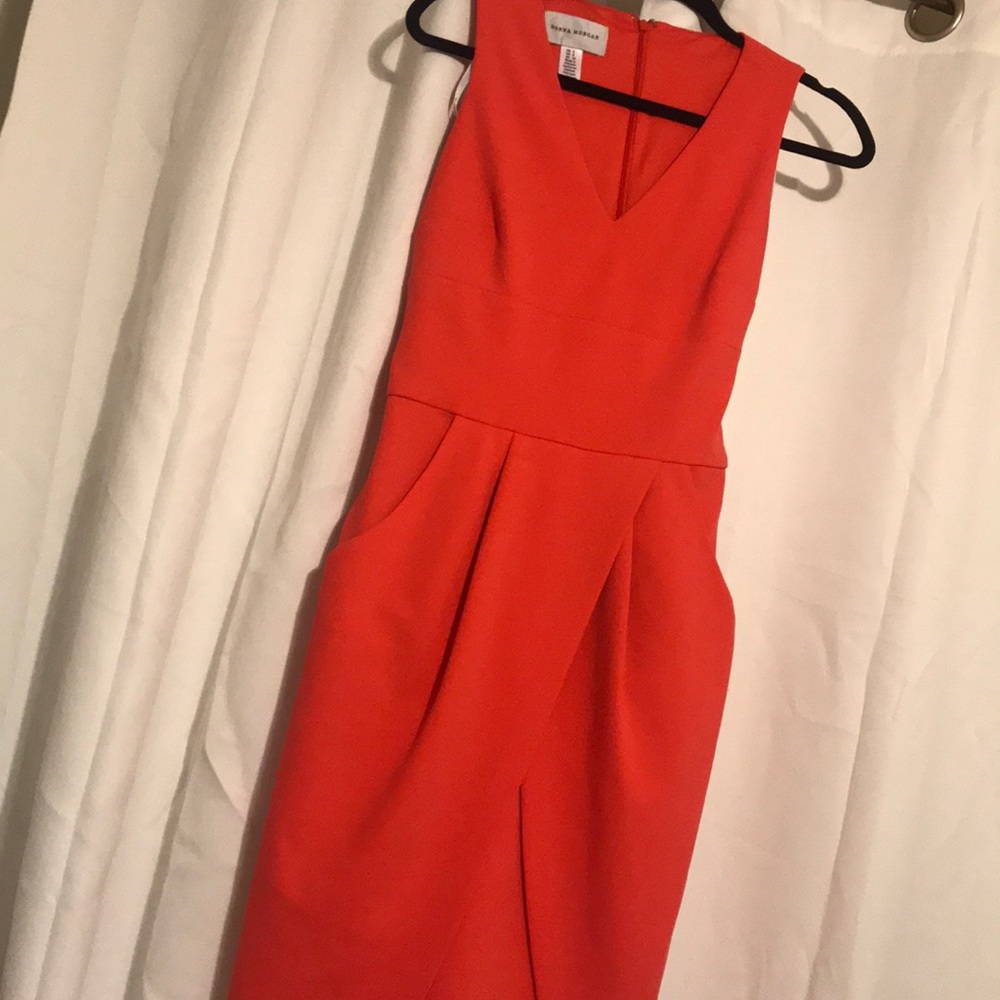 Coral Donna Morgan Formal Dress